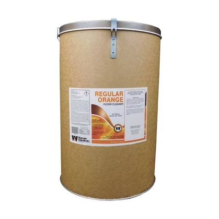 Regular Orange Floor Cleaner, Pine Scent, 100lbs Drum